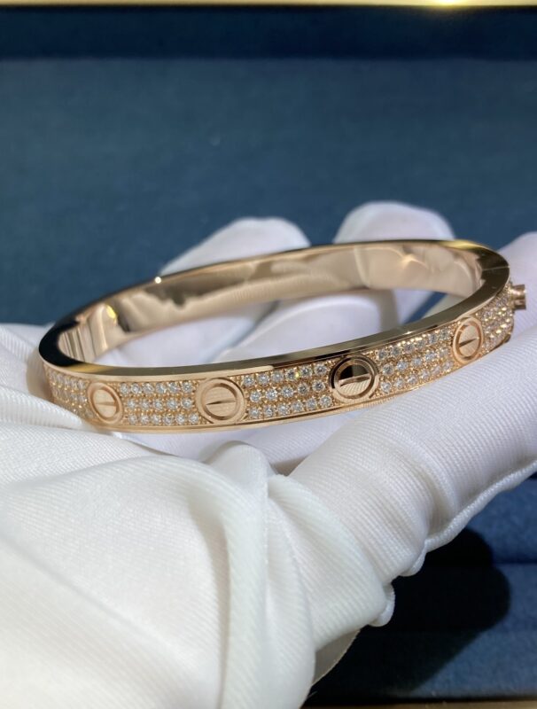 Cartier’sWide Gypsophila Bracelet, Rose Gold