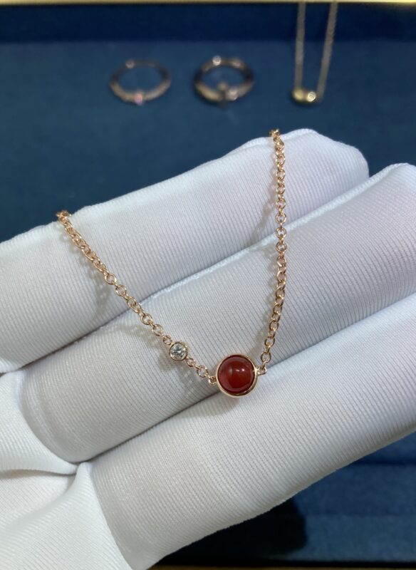 Carnelian Seasons Bracelet, Rose Gold