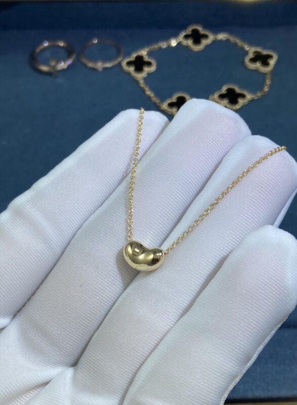 Tiffany’s Gold Bean Necklace, Yellow Gold