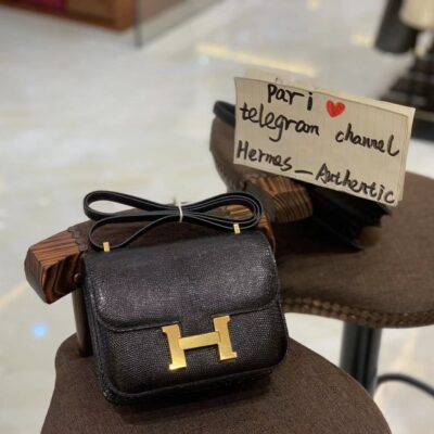 Constance 18 in Noir Lizard