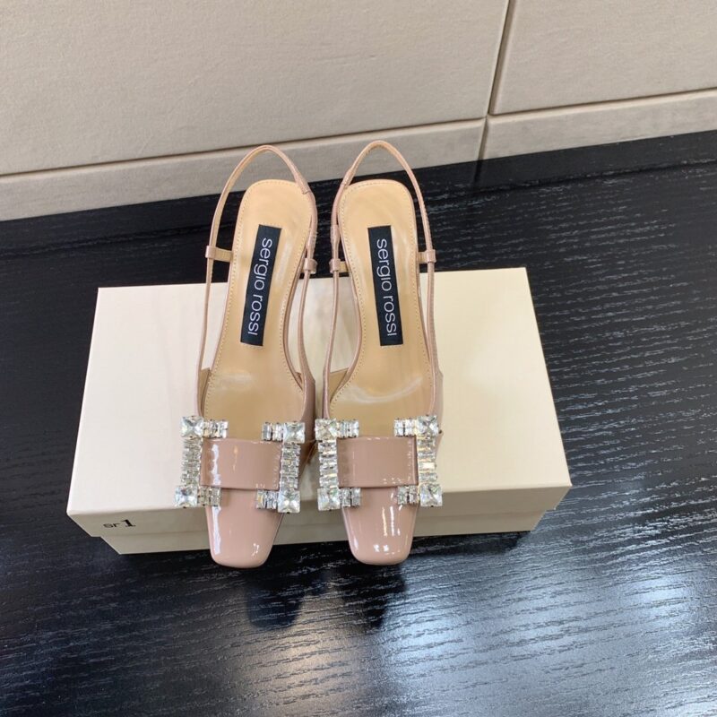 Sergio Rossi Rhinestone Sandals