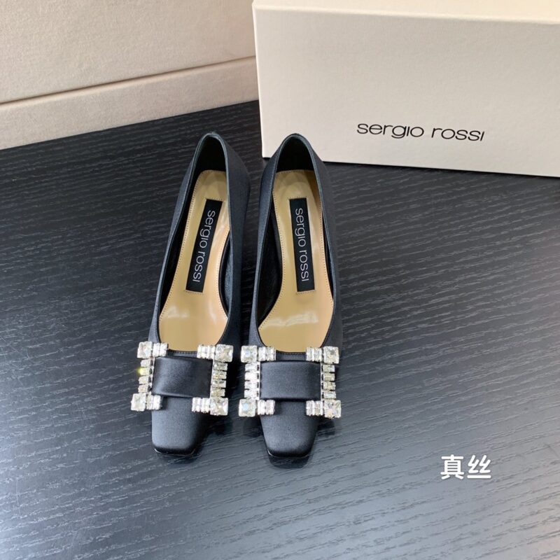 Sergio Rossi Rhinestone Sandals