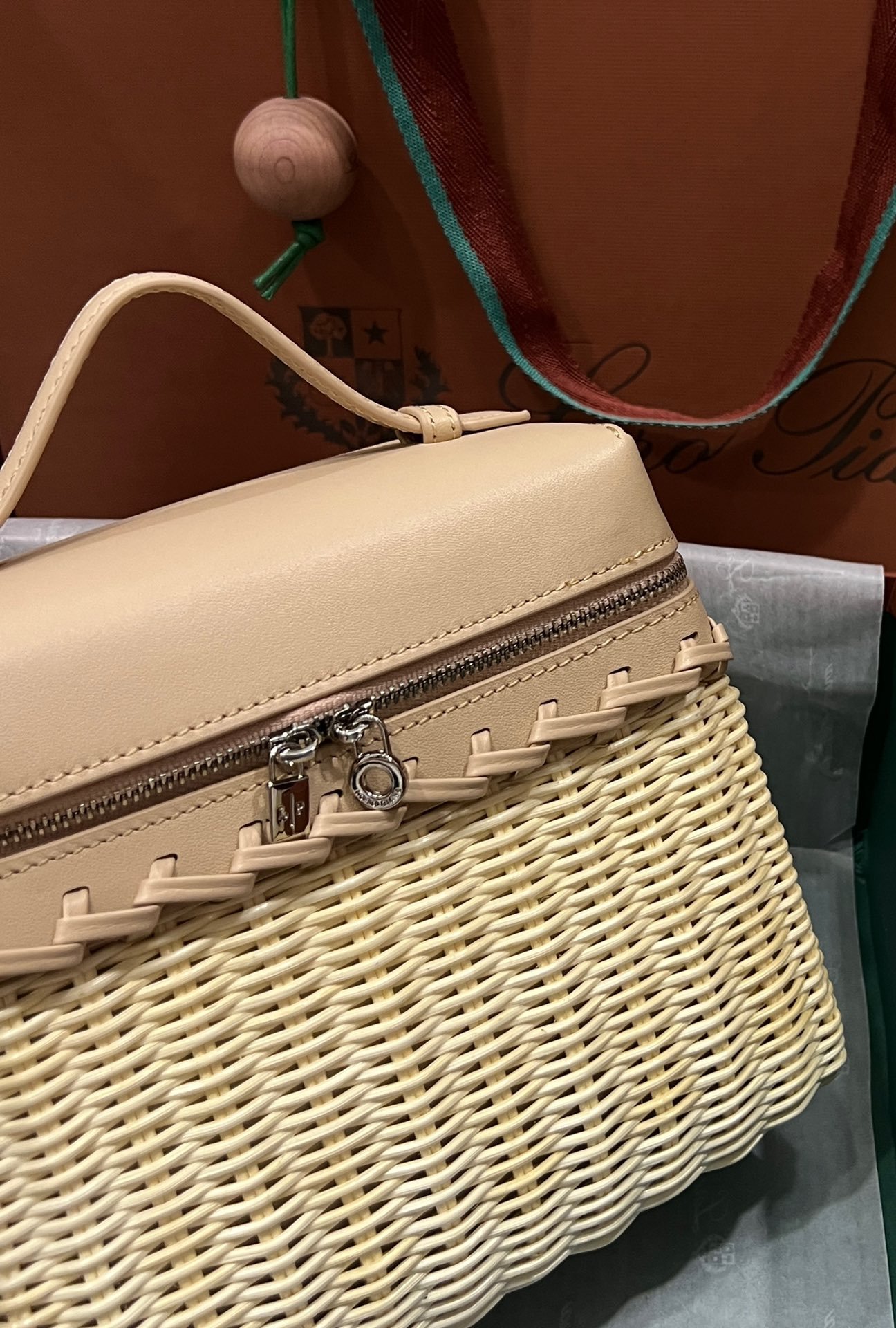 Loro Piana L19 Bamboo Weaving Bag - Image 8