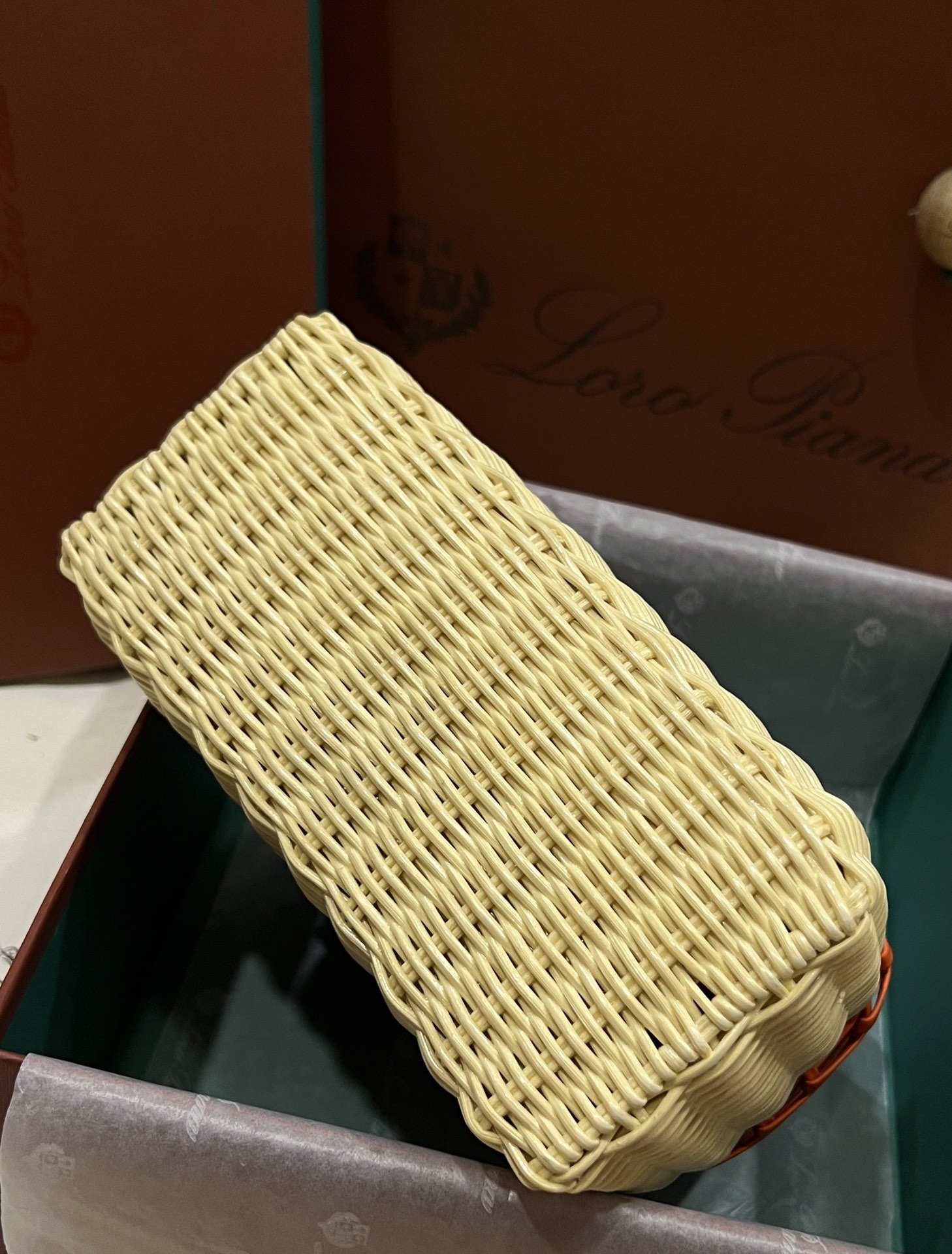 Loro Piana L19 Bamboo Weaving Bag - Image 9