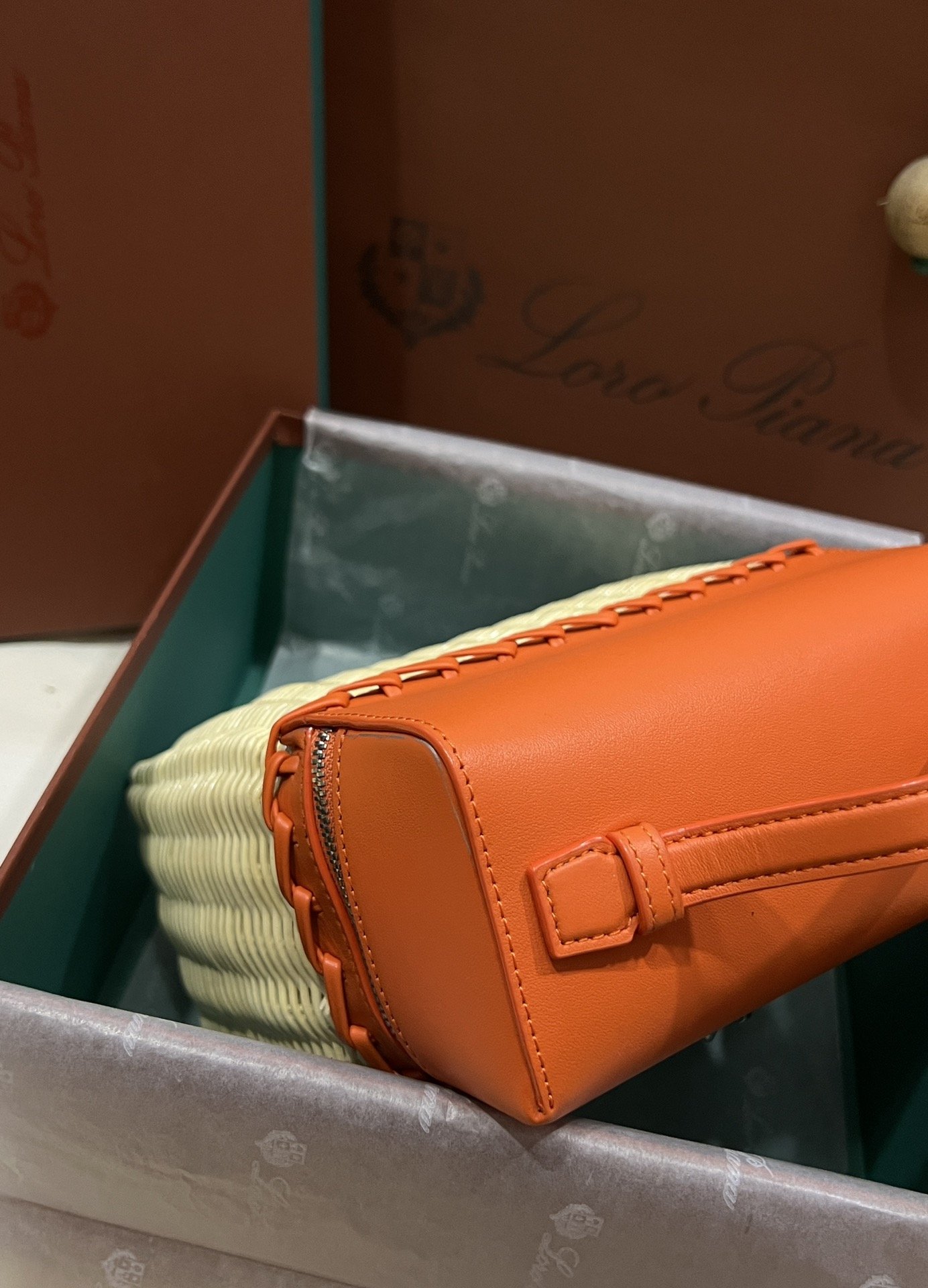 Loro Piana L19 Bamboo Weaving Bag - Image 7