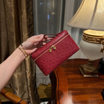 Loro Piana L19 in Dark Red Ostrich