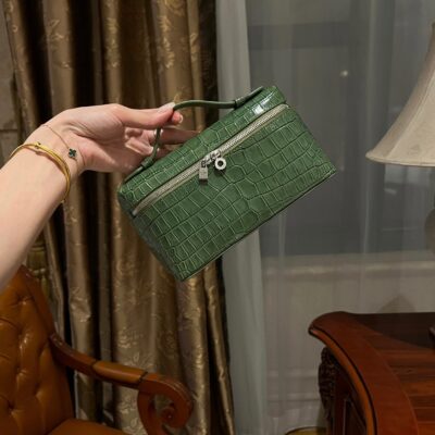 Loro Piana L19 in Shiny Green Crocodile