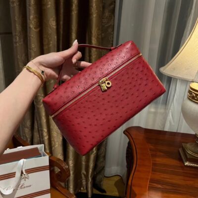 Loro Piana L27 in Red Ostrich