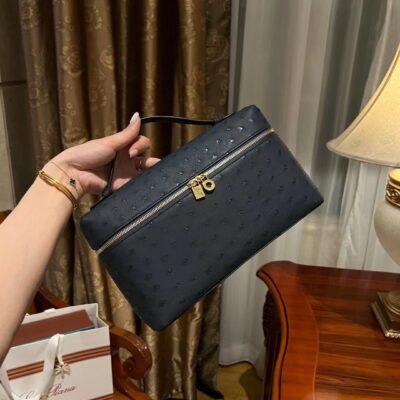 Loro Piana  L27 in Black Ostrich