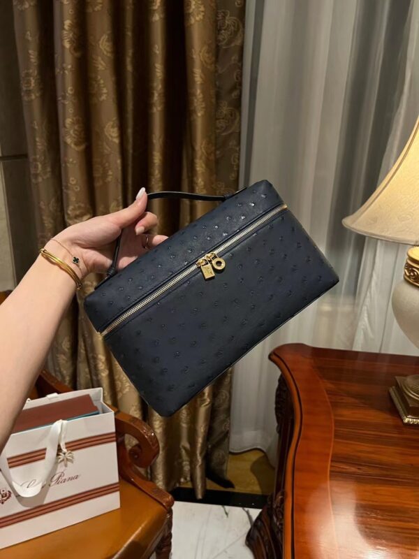 Loro Piana  L27 in Black Ostrich