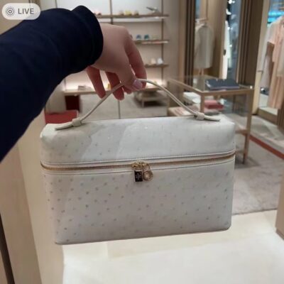 Loro Piana L27 in White Ostrich