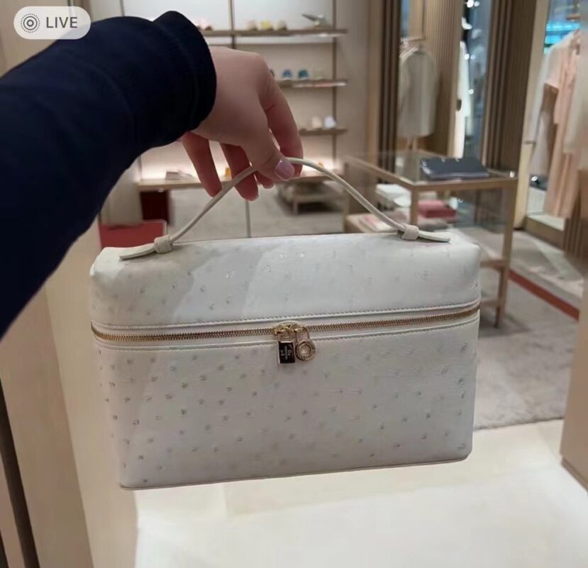 Loro Piana L27 in White Ostrich