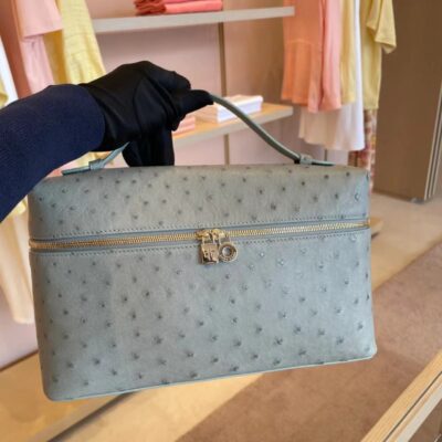 Loro Piana L27 in Blue Ostrich