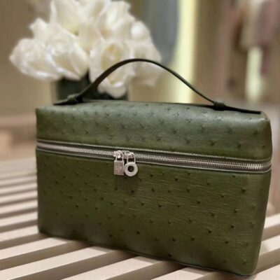 Loro Piana L27 in Olive Green Ostrich