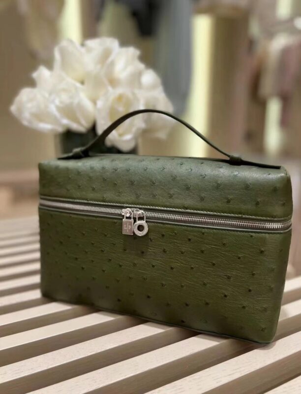 Loro Piana L27 in Olive Green Ostrich