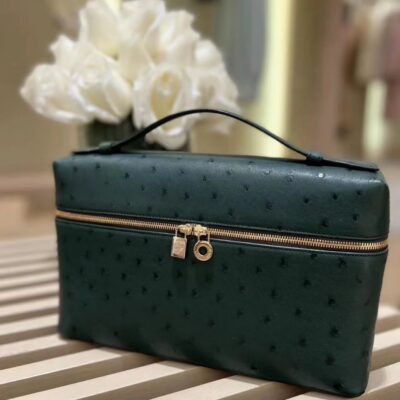 Loro Piana L27 in Black Ostrich