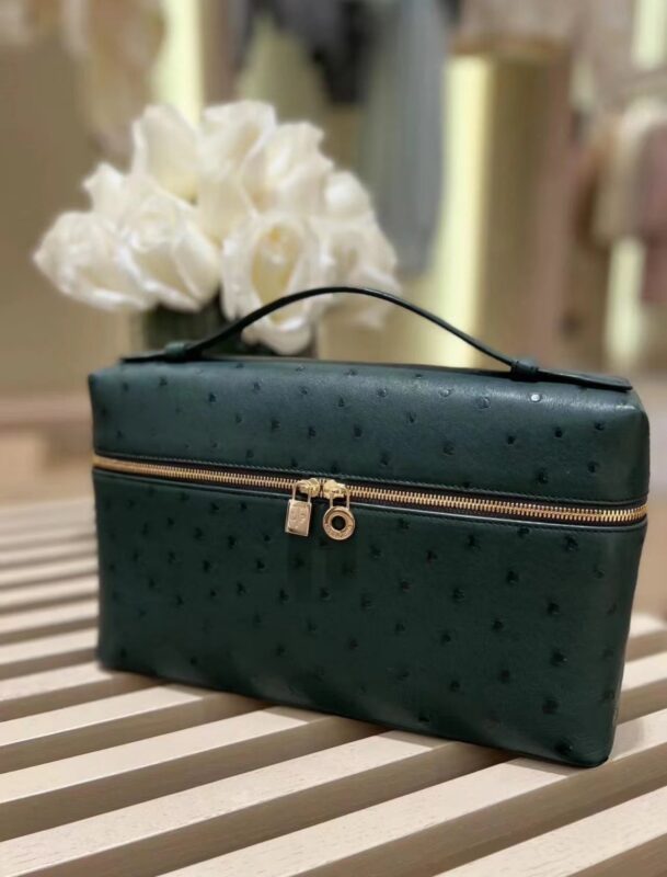 Loro Piana L27 in Black Ostrich