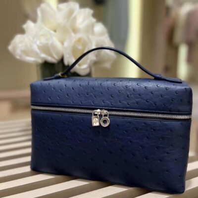 Loro Piana L27 Dark Blue Ostrich