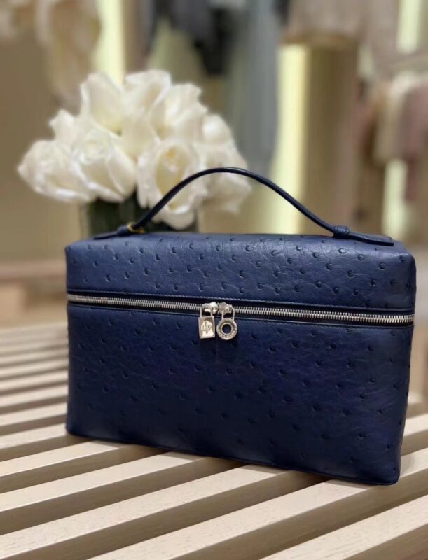 Loro Piana L27 Dark Blue Ostrich