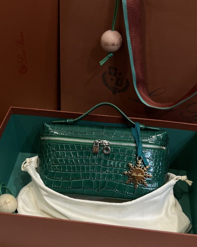 Loro Piana L19 in Pine Green Shiny Crocodile