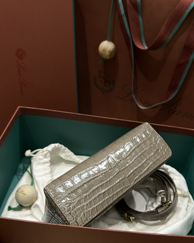 Loro Piana L19 in Grey Shiny Crocodile