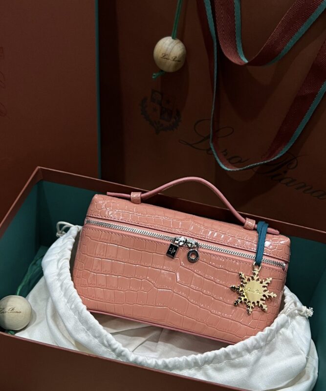 Loro Piana L19 in Pink Shiny Crocodile
