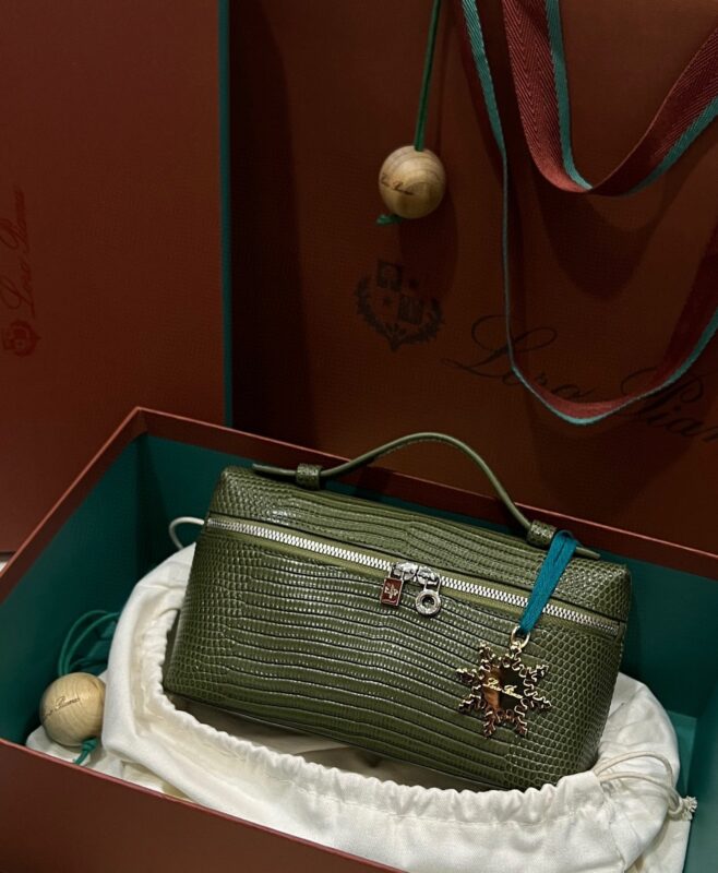 Loro Piana L19 Olive Green Lizard