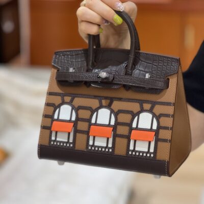 Birkin Faubourg 20 in Brown Epsom & Crocodile