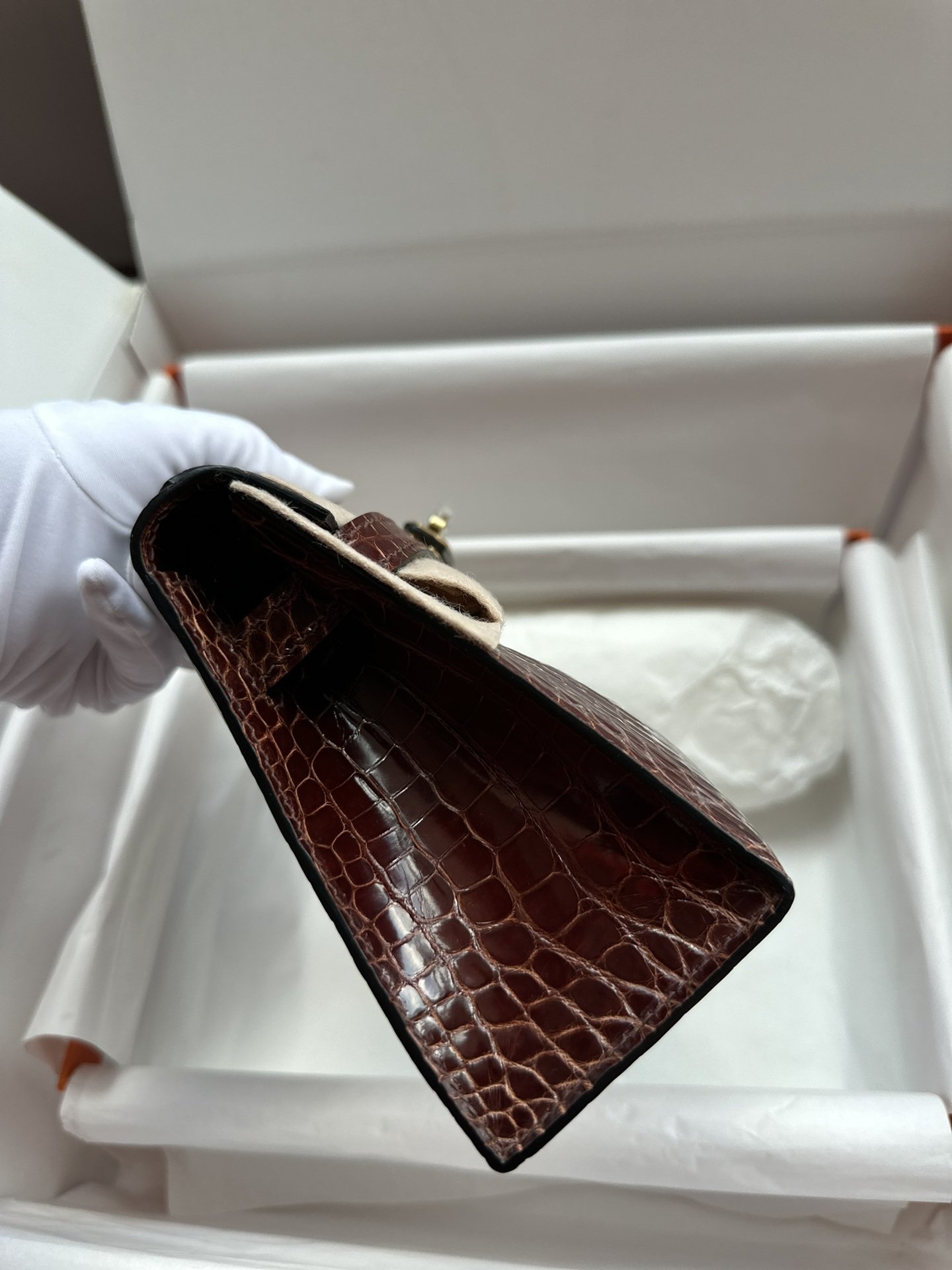 Kelly Pochette Shiny Crocodile - Image 4