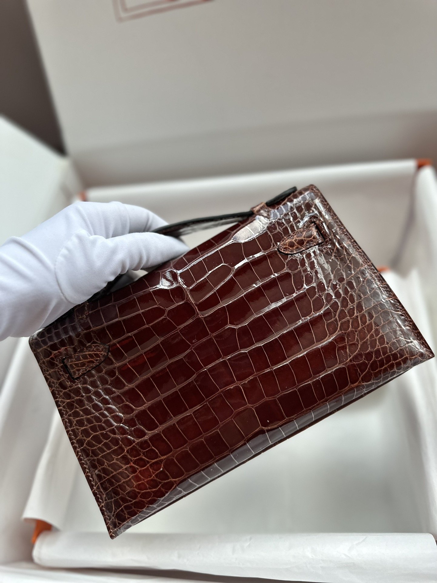 Kelly Pochette Shiny Crocodile - Image 2
