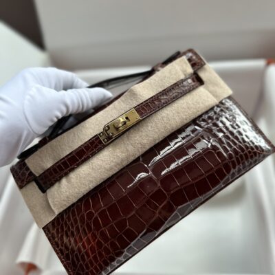 Kelly Pochette Shiny Crocodile