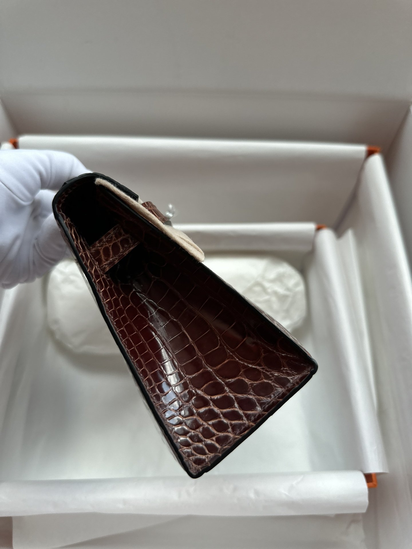 Kelly Pochette Shiny Crocodile - Image 4