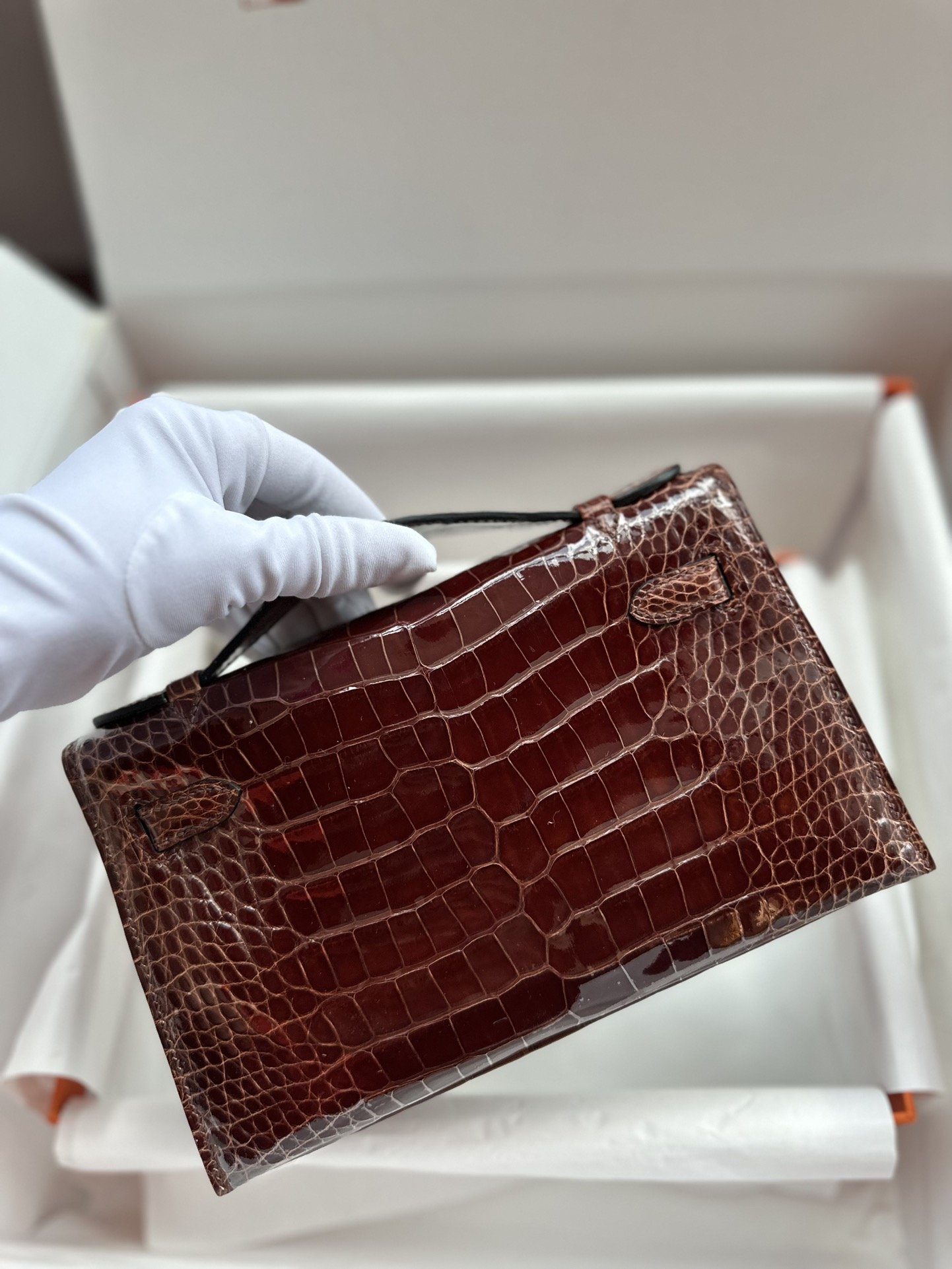 Kelly Pochette Shiny Crocodile - Image 2