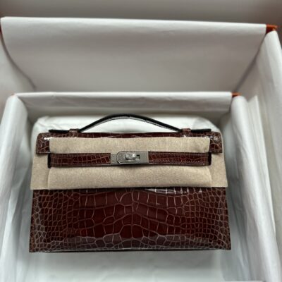 Kelly Pochette Shiny Crocodile