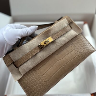 Kelly Pochette Matte Crocodile