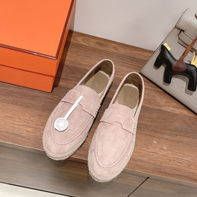 Hermes 2023 New Trip Suede Loafers