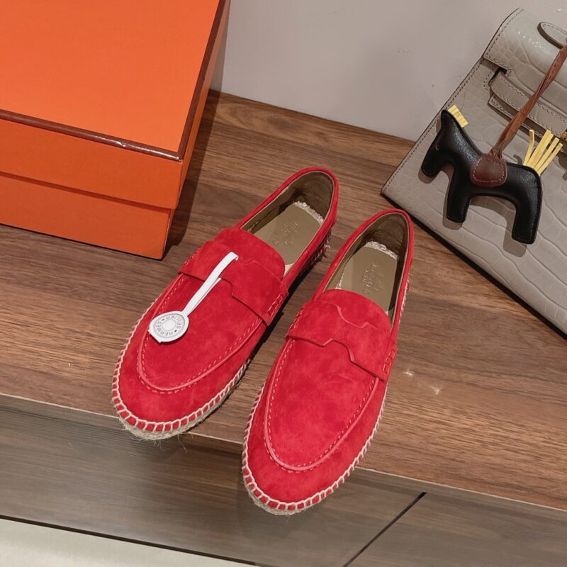 Hermes 2023 New Trip Suede Loafers