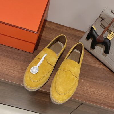 Hermes 2023 New Trip Suede Loafers