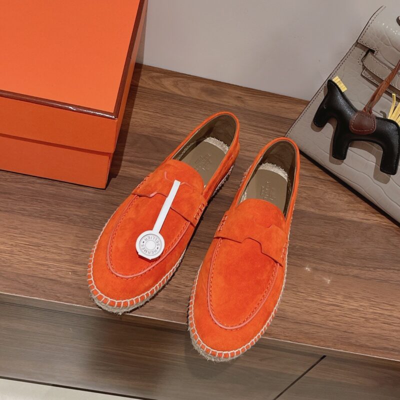 Hermes 2023 New Trip Suede Loafers