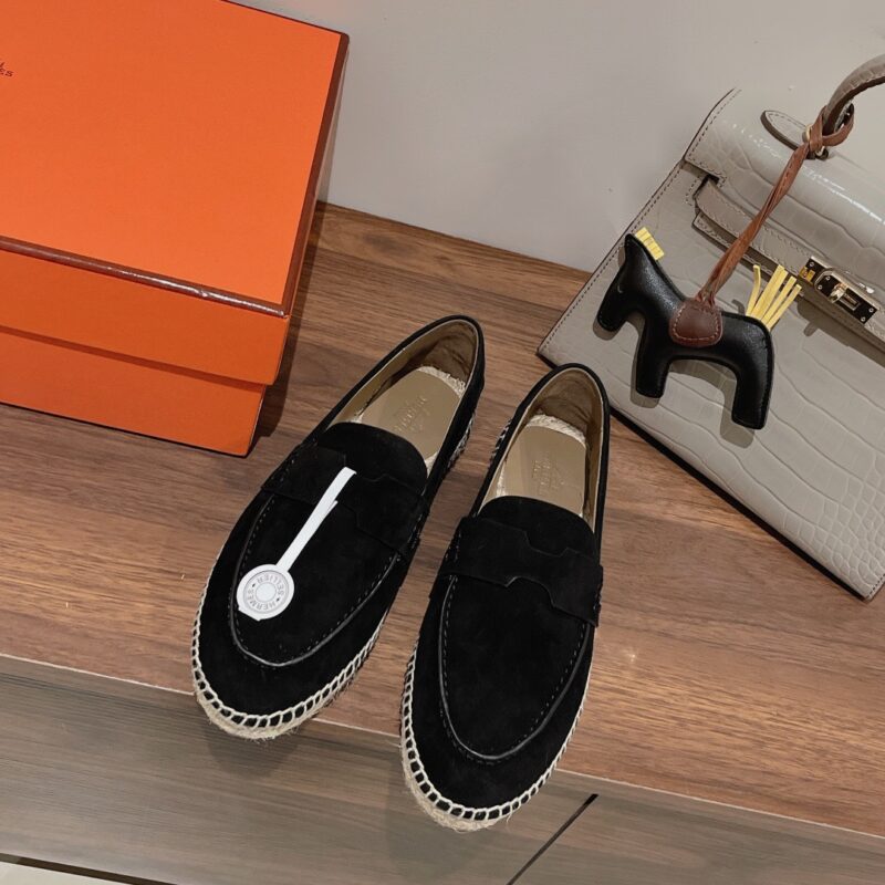 Hermes 2023 New Trip Suede Loafers
