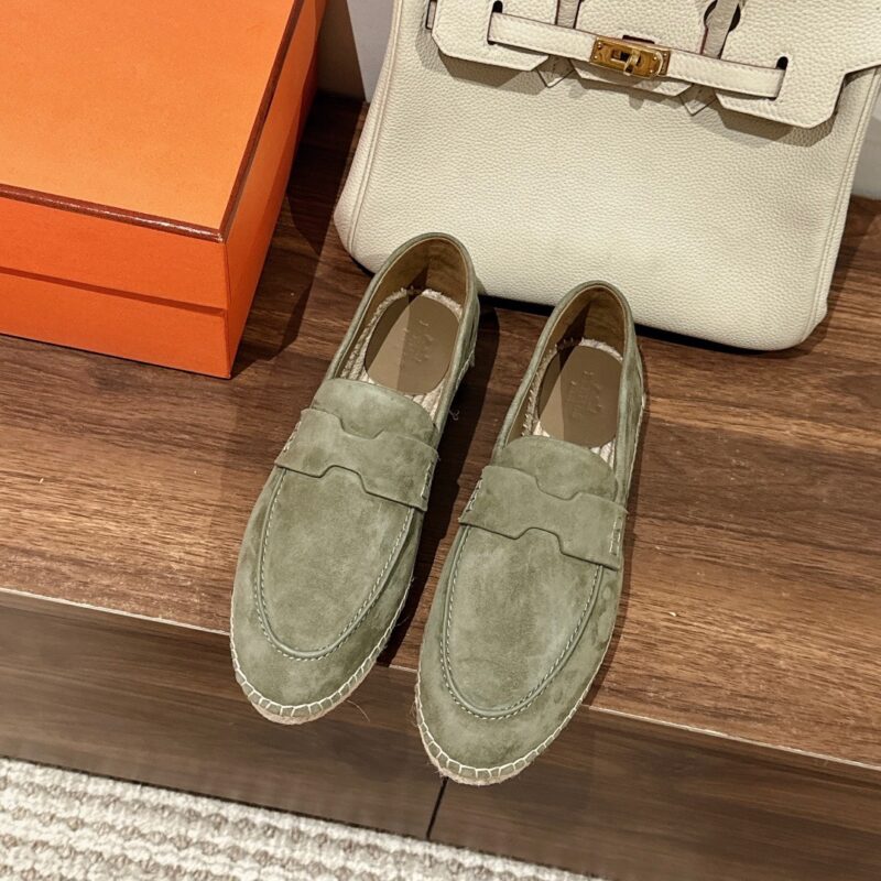 Hermes 2023 New Trip Suede Loafers