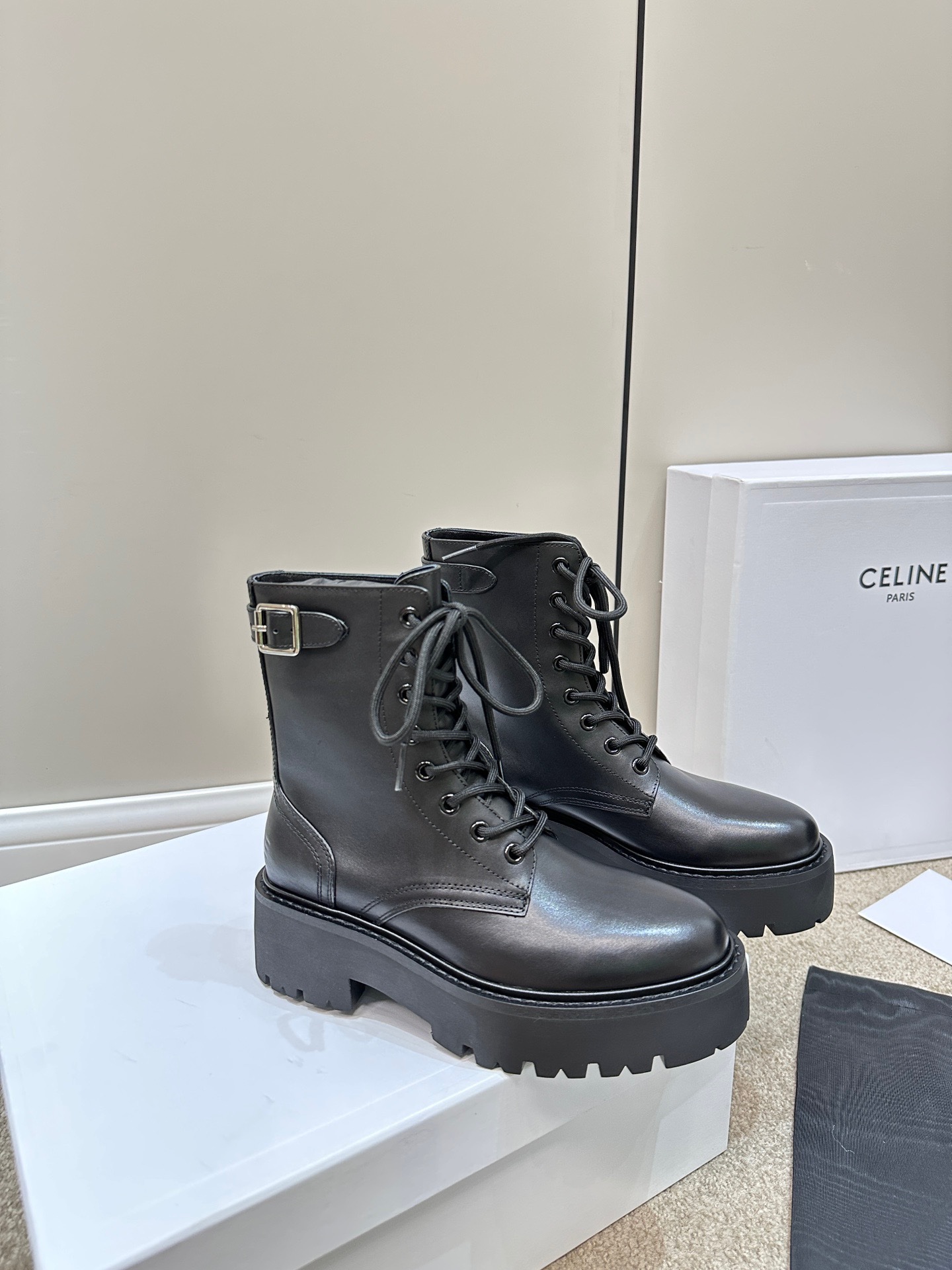Céline 2023 Thick-soled Ankle Boots - Image 3