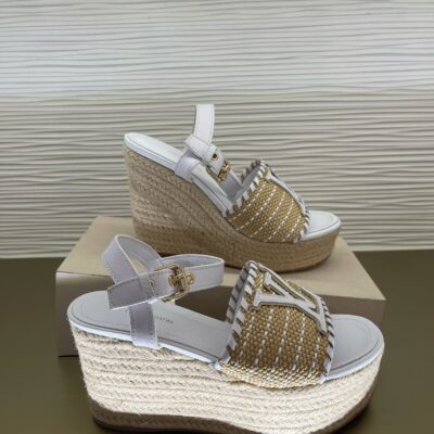 Louis Vuitton 2023 New Straw Woven Sandals