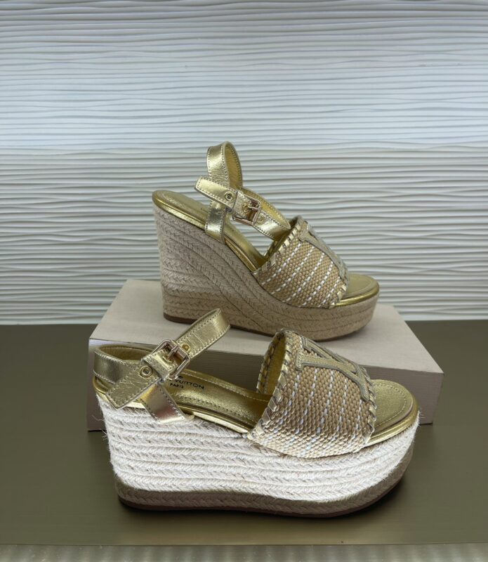 Louis Vuitton 2023 New Straw Woven Sandals