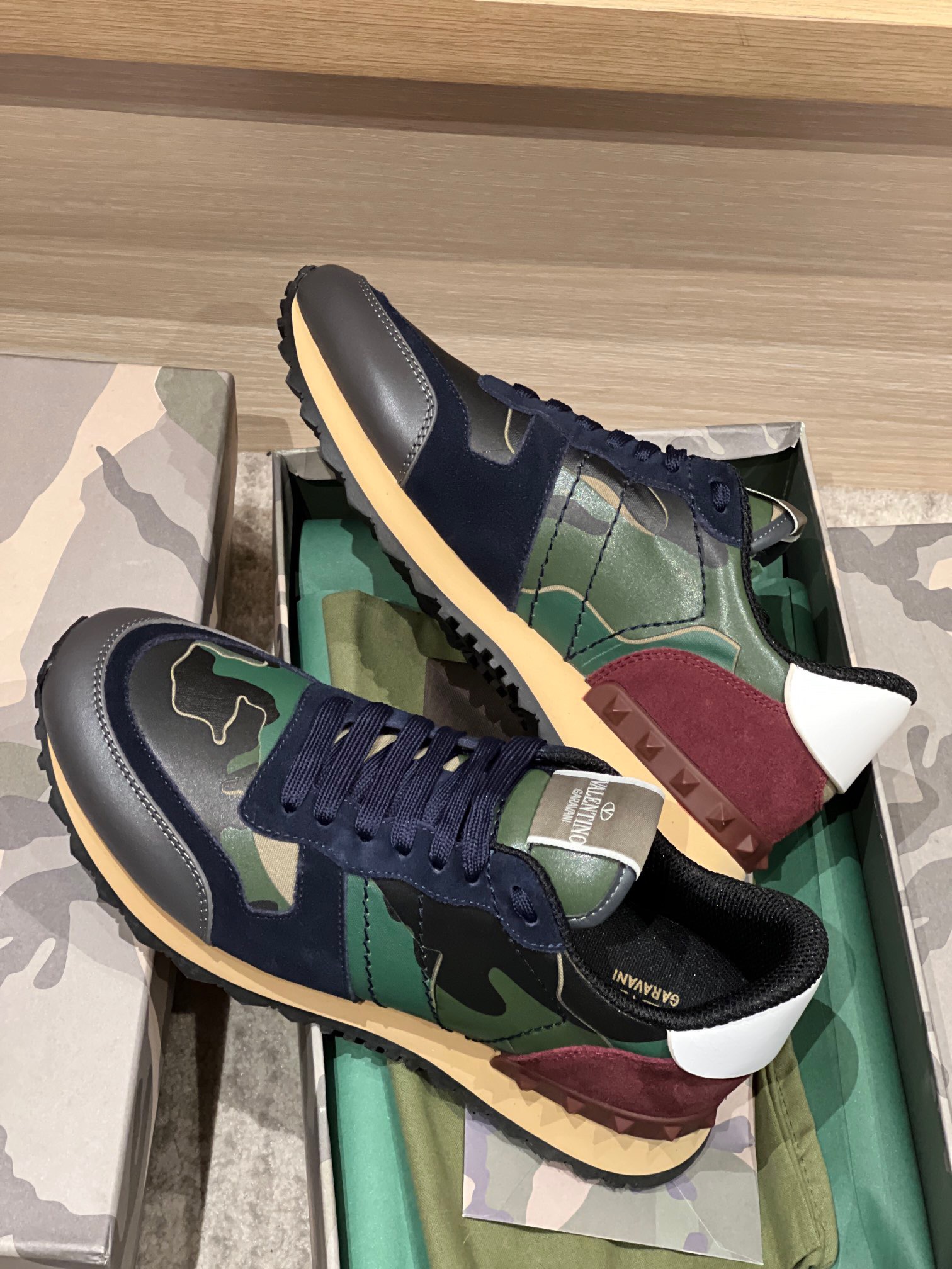 Valentino 2023 Camouflage Sneakers - Image 4