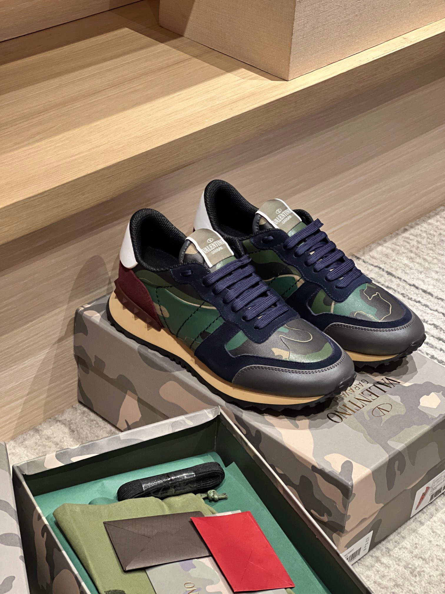Valentino 2023 Camouflage Sneakers - Image 3