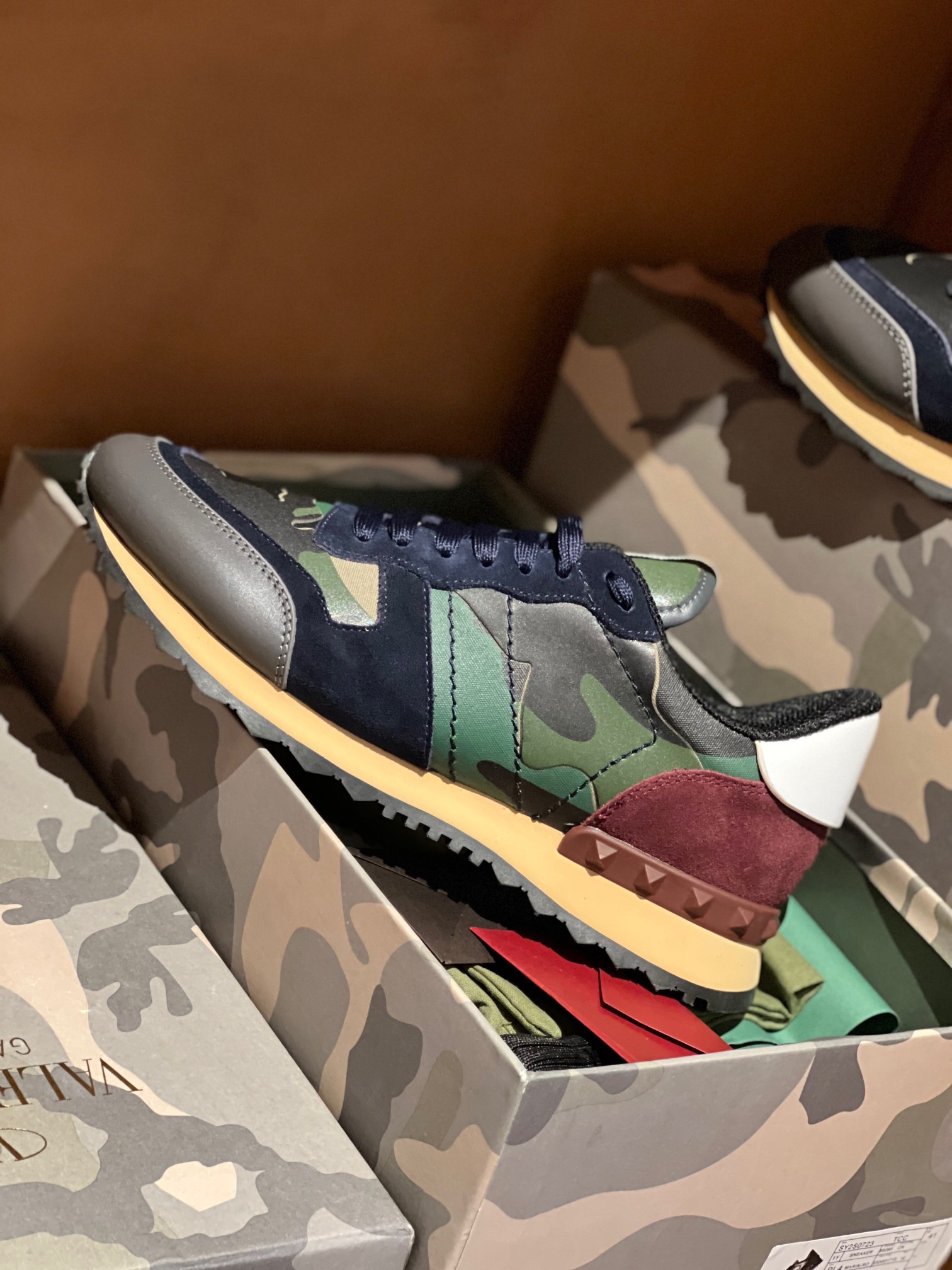 Valentino 2023 Camouflage Sneakers - Image 6