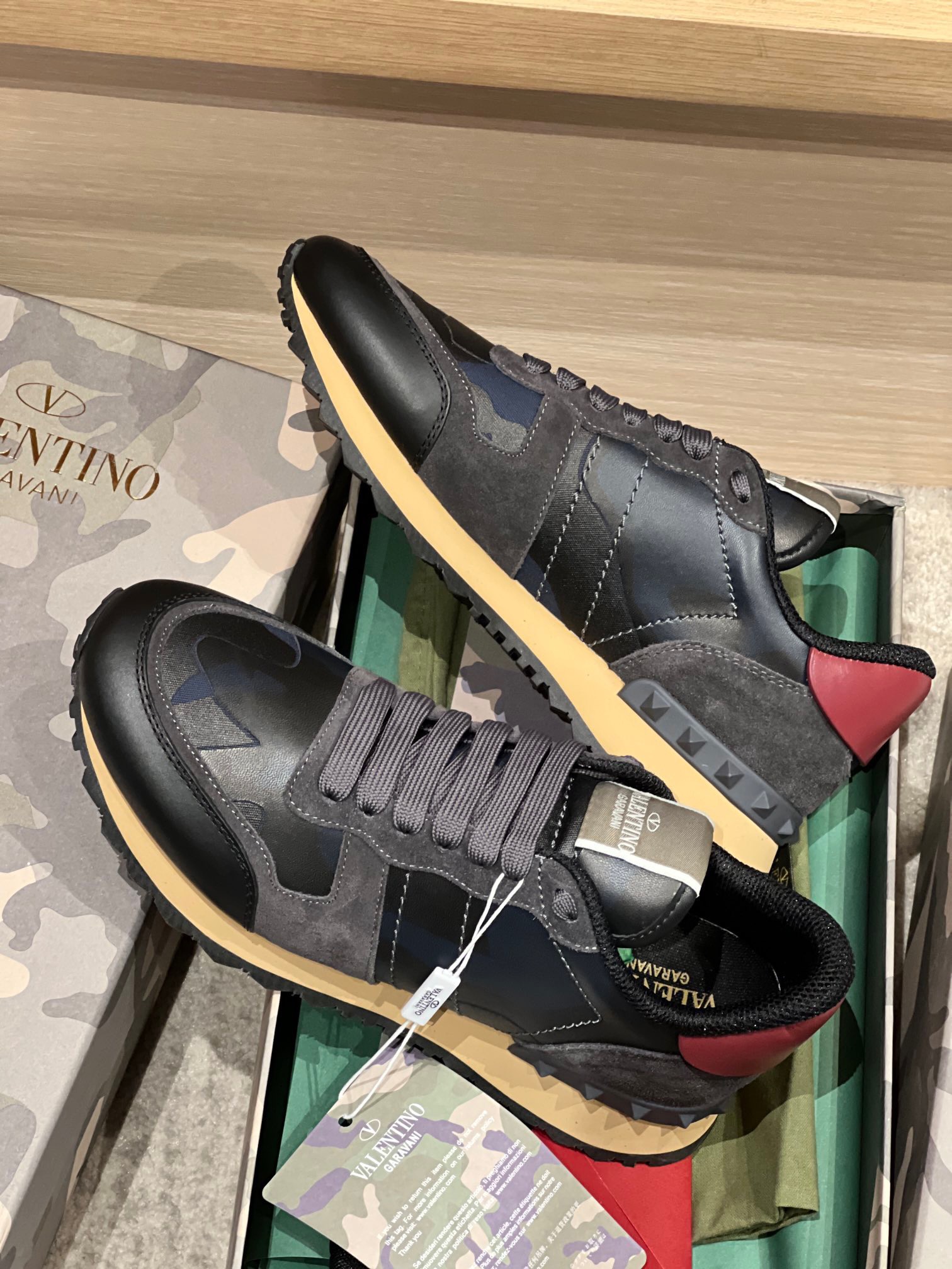 Valentino 2023 Camouflage Sneakers - Image 4