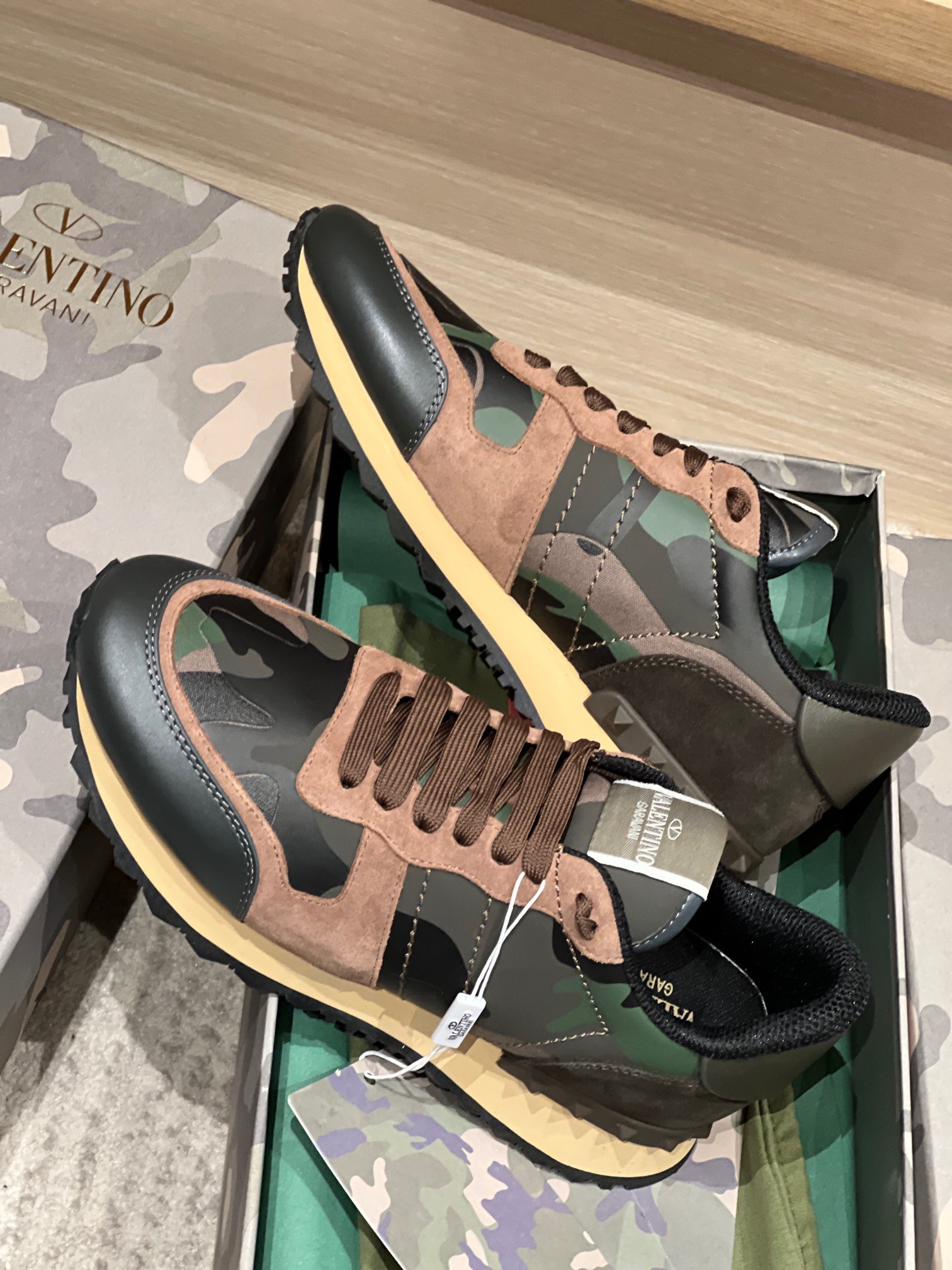 Valentino 2023 Camouflage Sneakers - Image 4