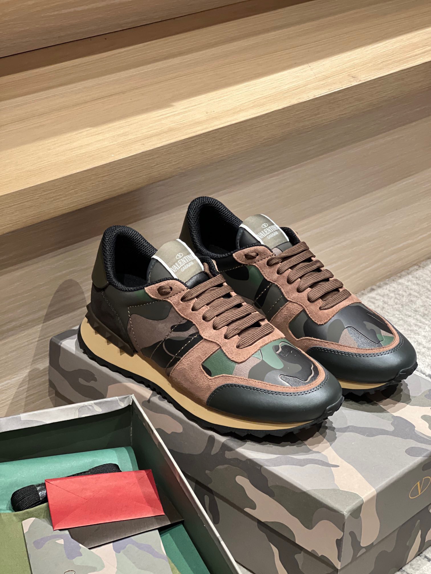 Valentino 2023 Camouflage Sneakers - Image 3